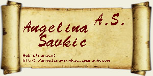 Angelina Savkić vizit kartica